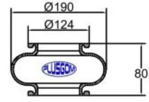 [C124.1] cámara monobular // ø de boca 124 mm // ø de balón 190 mm          